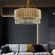 Люстра подвесная, золото, хрусталь, LUCY 60*30, металл, E14.