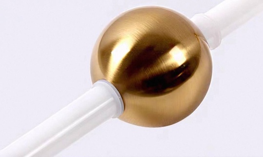 Люстра золотая Elyxi, металл, 120*90 см, светодиодная, LED