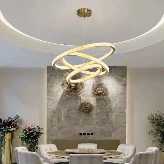Люстра подвесная, медь, ПММА, GUS 80*60*40 металл, LED.