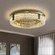 Потолочный светильник, золото, хрусталь, AMELLI 40*13 металл, LED.