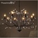 Дизайнерский светильник белый Elypara, 98*80 см, led, e14, железо, кристал, современный, белый