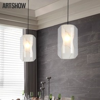 Дизайнерский светильник белый Elypert, 20*33 см, led, e14, металл, мрамор стекло