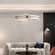 Светильник подвесной медый Aeloria, металл, трос 120 см, 60*7.5 см, LED