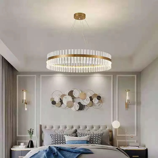 Люстра подвесная, медный, стекло, DECORATIVE 80*18, металл, LED.