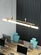 Люстра золотая Elmora, металл, 115*18 см, светодиодная, LED