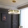 Люстра подвесная, медный, стекло, ROYAL 100*25, металл, LED.