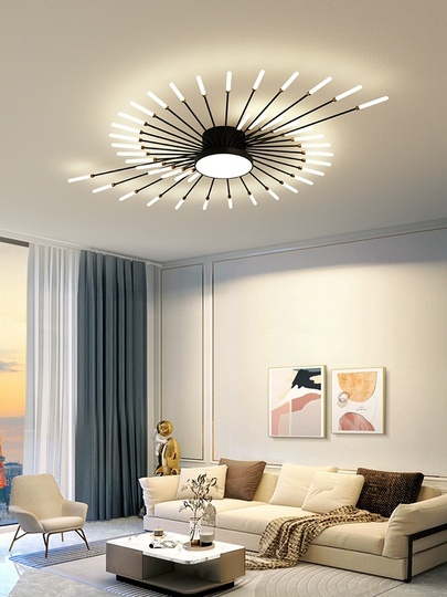 Люстра черная Aviorda, металл, 105*7 см, светодиодная, LED
