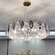 Подвесной светильник BURAK 100*20, золотой, кристалл, металл,  LED.