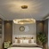 Люстра подвесная, золотой, кристалл, GLAMOROUS 100*10, металл, LED.