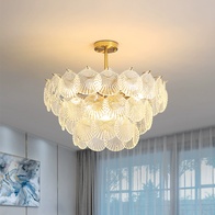 Люстра подвесная, медный, стекло, LUMINOUS 50*37, металл, E14.
