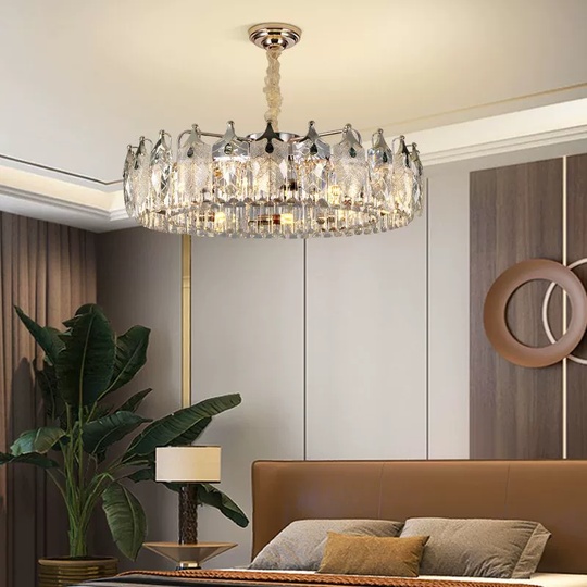 Подвесной светильник IBRAHIM 60*20, золотой, стекло, Е14.