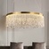 Люстра подвесная FATMA 100*30 бронза, хрусталь, металл, LED.