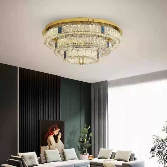 Потолочный светильник, золото, хрусталь, ARIANA 60*80*100 металл, LED.