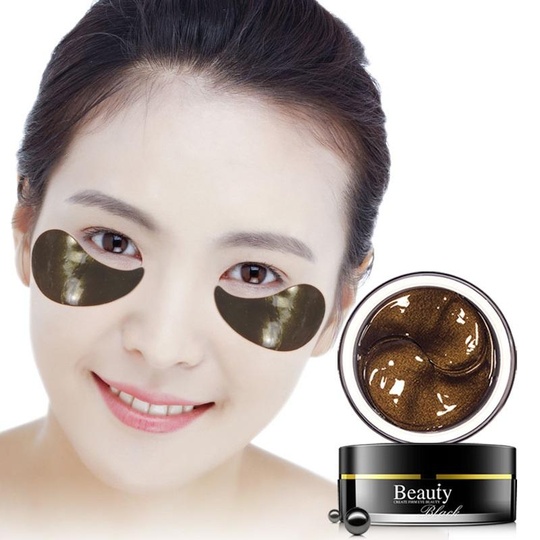 Гидрогелевые патчи с золотом и коллагеном HANKEY Beauty Black