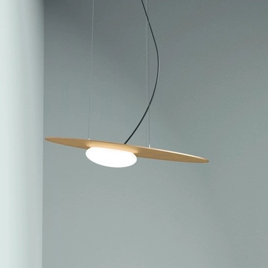 Люстра золотая Avexo, металл, стекло 36*1.5 см, светодиодная, LED