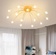 Люстра золотая Altreve, металл, стекло, 60*18 см, G4