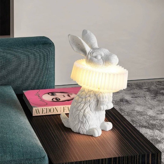 Настольная лампа RABBIT 30*32, белый, смола