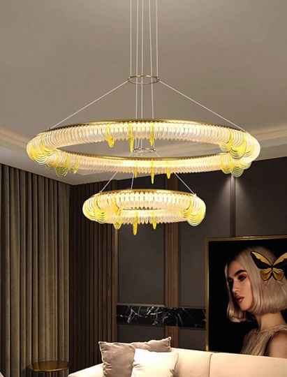 Люстра медная Olivex, металл, 85*45 см, светодиодная, LED