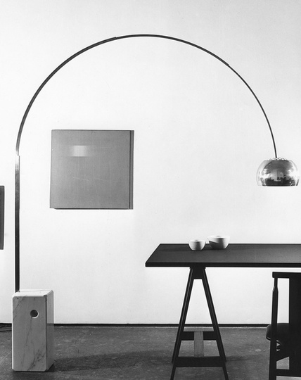 Торшер хром ARCO, 170*210 см, e27, металл, современный, хром