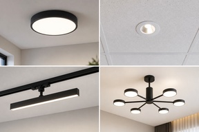 Потолочные светильники LED для разных задач: как выбрать тип, свет и монтаж