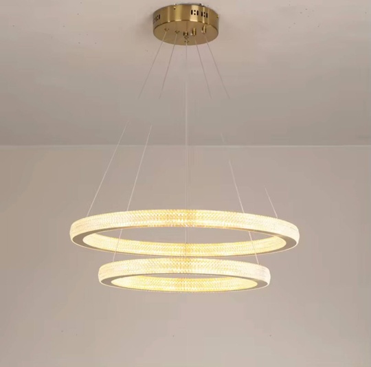 Люстра подвесная, медь, ПММА, MOWGLI 40*60 металл, LED.