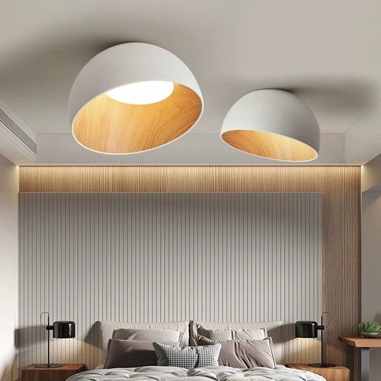 Потолочный светильник белый Eluviop, металл, 35*19 см, светодиодная, LED