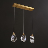 Подвесной светильник медный, 45*11*100 см. PRECIOUS BRILLIANT - Cветильник на кухню подвесной, LED, 15 Вт