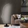 Торшер черный Face 50*155 см, LED, металл, 24 Вт