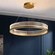 Люстра подвесная, золото, ПММА, MYLES GOLD 40*7, металл, LED