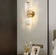 Настенный светильник, Бра, DJULIAN 12*40 золотой, металл, стекло, G9.