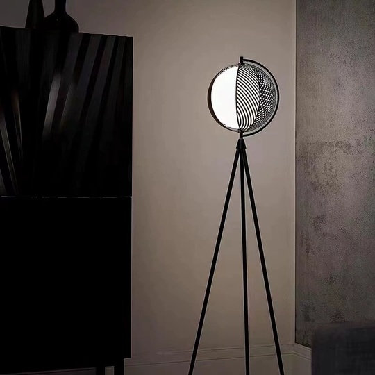 Торшер черный Lumus, 50*155 см, светодиодный, Е27, металл, 10 Вт