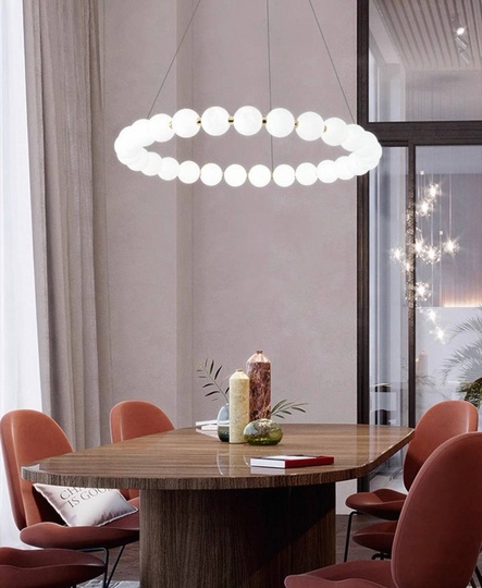 Светильник подвесной медный Uvloxi, медь, 62*10 см, светодиодная, LED