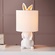 Настольная лампа кролик белый Rabit Banny, 23*49 см, светодиодная, E27