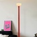 Торшер красный Elevith, 25*178 см, LED, мрамор металл, 10 Вт