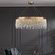 Люстра подвесная FATMA 150*30 бронза, хрусталь, металл, LED.