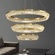 Люстра подвесная CANAN 40*180 золотой, хрусталь, металл, LED.