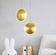 Светильник потолочный, золотой, Aluroph, металл, 20*20 см, светодиодная, LED