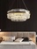 Люстра подвесная, бронза, хрусталь, VINTAGE 100*36, металл, LED.