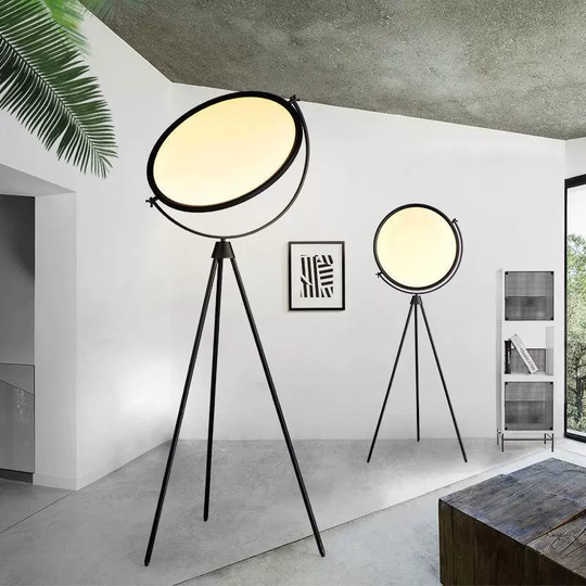 Торшер черный Elyesto, 60*75*180 см, LED, металл, 25 Вт