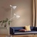 Торшер белый, золото Garden, 60*160 см, LED, 14*2, металл, 14 Вт