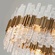 Люстра подвесная медная Aquionex, металл, 100*35 см, светодиодная, LED