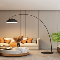 Торшер черный Aelizor, 160*45*208 см, LED, Е27, металл, 10 Вт