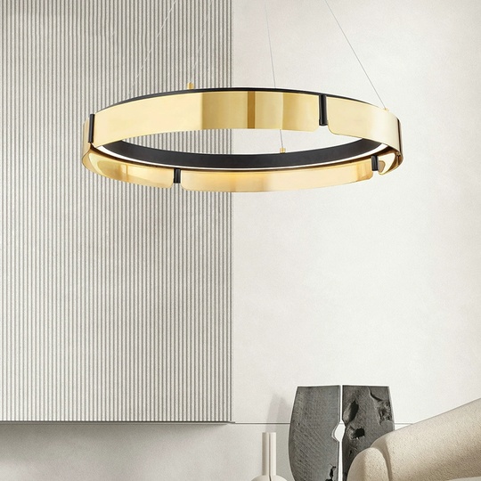Светильник подвесной золотой Alventure, металл, 120*15 см, светодиодная, LED