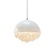 Люстра подвесная, серебро, белый, кристалл, SALENA 80*90 металл, LED.