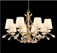 Дизайнерский светильник медь 60*53 см, led, E14, медь, ткань