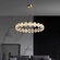 Светильник подвесной медный Elarex, медь, трос 120 см, 60*15 см, LED