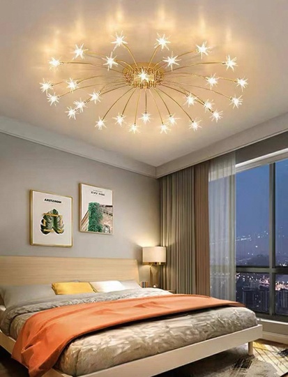 Люстра золотая Altreve, металл, стекло, 115*18 см, G4