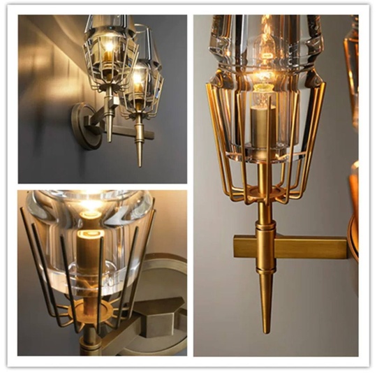 Настенный светильник бронза SAMMY, Бра 12*41, медь, LED.