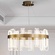 Светильник подвесной медный Evolqua, металл, трос 120 см, 100*30 см, LED