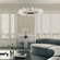 Люстра подвесная медная OKideo, металл, трос 100 см, 80*80 см, LED